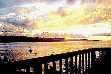 Twilight View from Whaler 1063